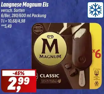 Simmel Langnese Magnum Eis Angebot
