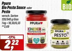 Simmel Ppura Bio Pasta Sauce oder Pesto Angebot