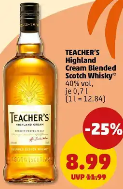 PENNY TEACHER'S Highland Cream Blended Scotch Whisky Angebot