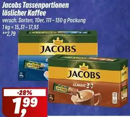 Simmel Jacobs Tassenportionen löslicher Kaffee Angebot