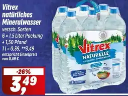 Simmel Vitrex natürliches Mineralwasser Angebot