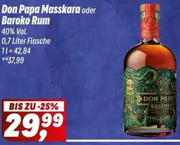 Simmel Don Papa Masskara oder Baroko Rum Angebot