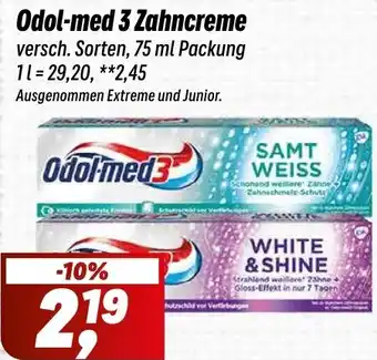 Simmel Odol-med 3 Zahncreme Angebot