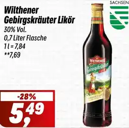 Simmel Wilthener Gebirgskräuter Likör Angebot