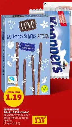 PENNY ZUM BEISPIEL Schoko & Keks Sticks Angebot