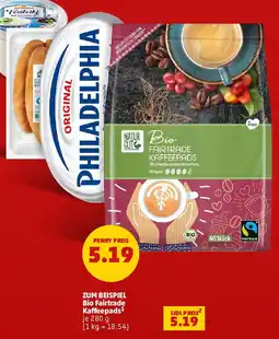 PENNY ZUM BEISPIEL Bio Fairtrade Kaffeepads Angebot