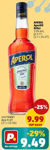 PENNY APEROL Aperitif Bitter Angebot