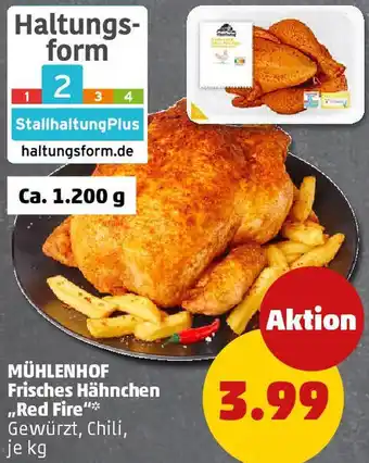 PENNY MÜHLENHOF Frisches Hähnchen ,,Red Fire" Angebot