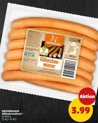 PENNY MEISTERKLASSE Hähnchenwiener Angebot