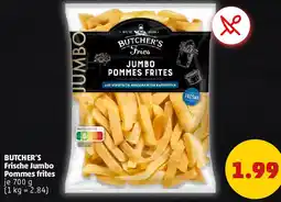 PENNY BUTCHER'S Frische Jumbo Pommes frites Angebot