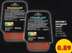 PENNY BUTCHER'S Currywurst Sauce Angebot