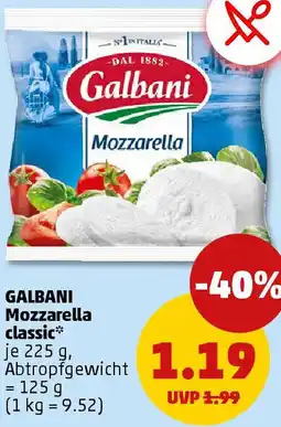 PENNY GALBANI Mozzarella classic Angebot