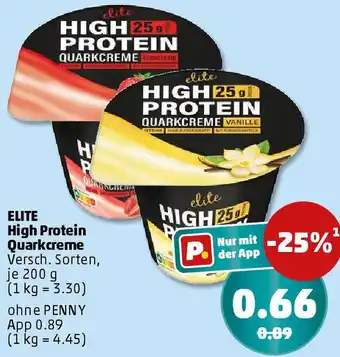 PENNY ELITE High Protein Quarkcreme Angebot
