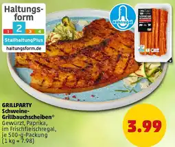 PENNY GRILLPARTY Schweine Grillbauchscheiben Angebot