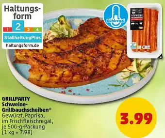 PENNY GRILLPARTY Schweine Grillbauchscheiben Angebot