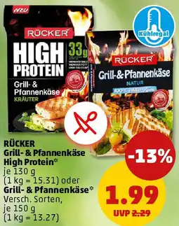 PENNY RÜCKER Grill- & Pfannenkäse High Protein oder Grill- & Pfannenkäse Angebot