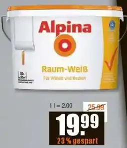 V Baumarkt Alpina Raumweiß Angebot