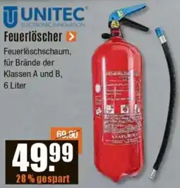 V Baumarkt UNITEC Feuerlöscher Angebot