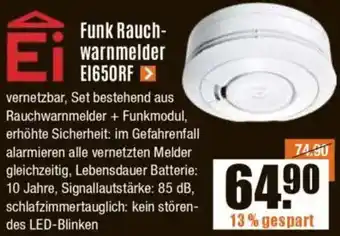 V Baumarkt Ei Funk Rauchwarnmelder E1650RF Angebot