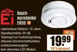 V Baumarkt Ei Rauchwarnmelder EI650 Angebot