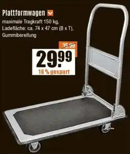 V Baumarkt Plattformwagen Angebot
