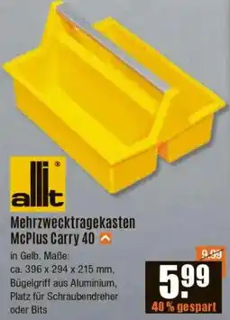 V Baumarkt allit Mehrzwecktragekasten McPlus Carry 40 Angebot