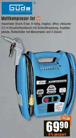 V Baumarkt Güde Multikompressor-Set Angebot
