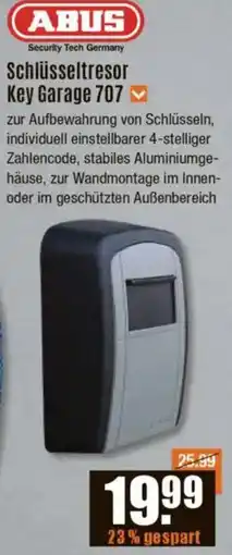 V Baumarkt ABUS Schlüsseltresor Key Garage 707 Angebot
