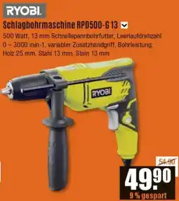 V Baumarkt RYOBI Schlagbohrmaschine RPD500-G 13 Angebot