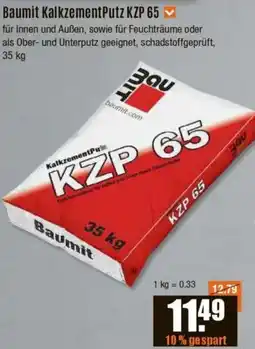 V Baumarkt Baumit KalkzementPutz KZP 65 Angebot