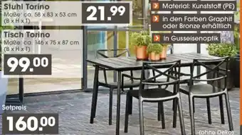V Baumarkt Stuhl Torino oder Tisch Torino Angebot