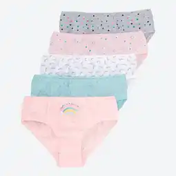 NKD Kinder-Mädchen-Slip mit Allover-Print, 5er-Pack Angebot