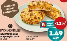 PENNY BÄCKERKRÖNUNG Burgerstyle Classic Angebot