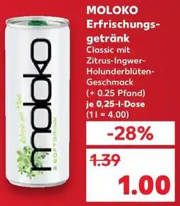 Kaufland MOLOKO Erfrischungsgetränk Angebot