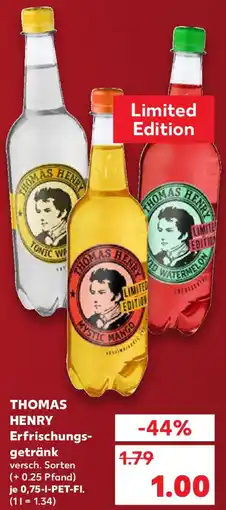 Kaufland THOMAS HENRY Erfrischungsgetränk Angebot