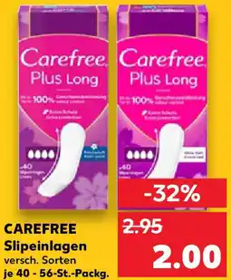 Kaufland CAREFREE Slipeinlagen Angebot
