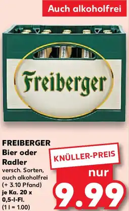 Kaufland FREIBERGER Bier oder Radler Angebot