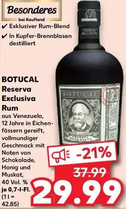Kaufland BOTUCAL Reserva Exclusiva Rum Angebot