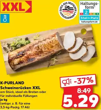 Kaufland K-PURLAND Schweinerücken XXL Angebot