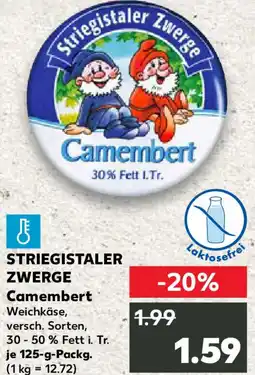 Kaufland STRIEGISTALER ZWERGE Camembert Angebot
