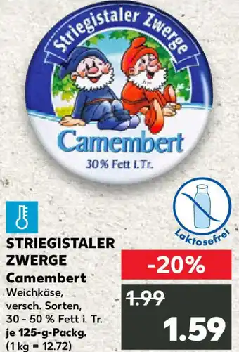 Kaufland STRIEGISTALER ZWERGE Camembert Angebot