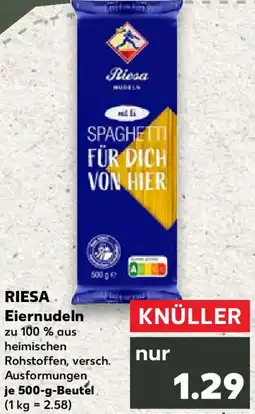 Kaufland RIESA Eiernudeln Angebot