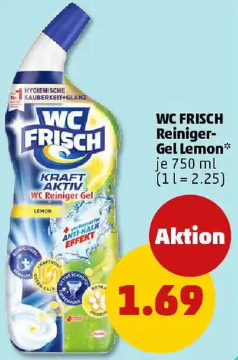 PENNY WC FRISCH Reiniger Gel Lemon Angebot