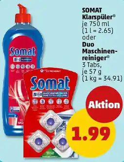 PENNY SOMAT Klarspüler oder Duo Maschinenreiniger Angebot
