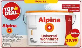 PENNY Alpina Universal Wohnfarbe Angebot