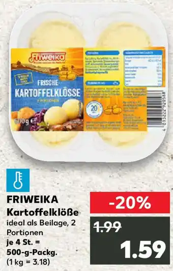 Kaufland FRIWEIKA Kartoffelklöße Angebot