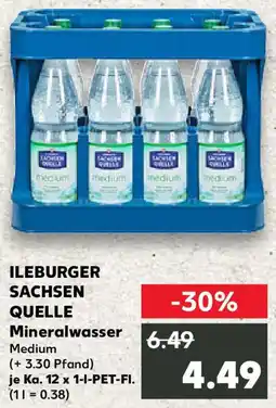 Kaufland ILEBURGER SACHSEN QUELLE Mineralwasser Angebot