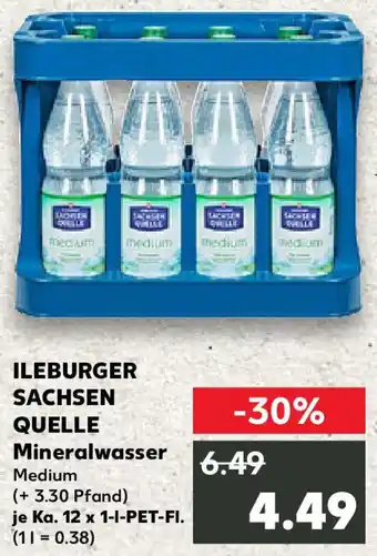 Kaufland ILEBURGER SACHSEN QUELLE Mineralwasser Angebot