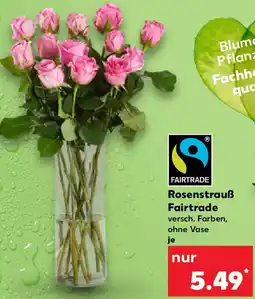 Kaufland Rosenstrauß Fairtrade Angebot