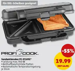 PENNY PROFI COOK Sandwichmaker PC-ST1092 Angebot